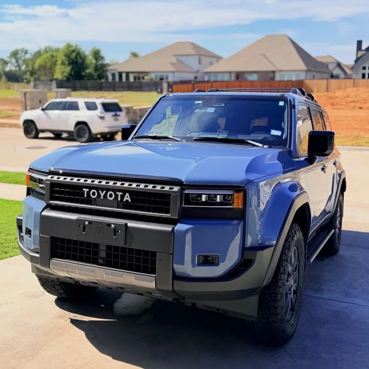 Blue Toyota with a freshly detailed exterior