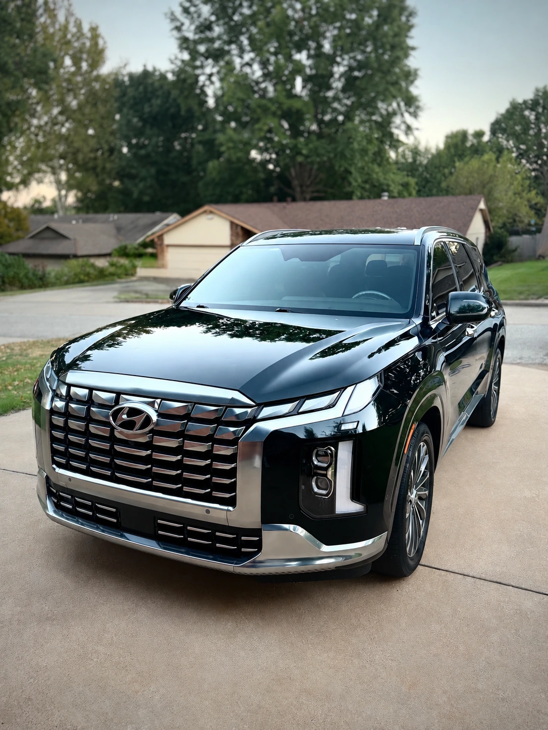 Black Hyundai Palisade photographed by Falcon Auto Spa
