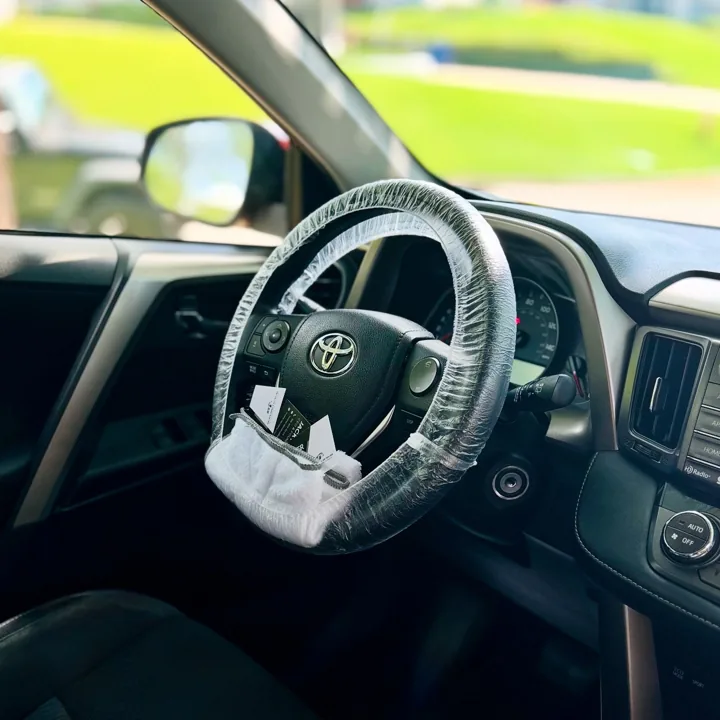 Toyota dashboard and steering wheel protected after interior care